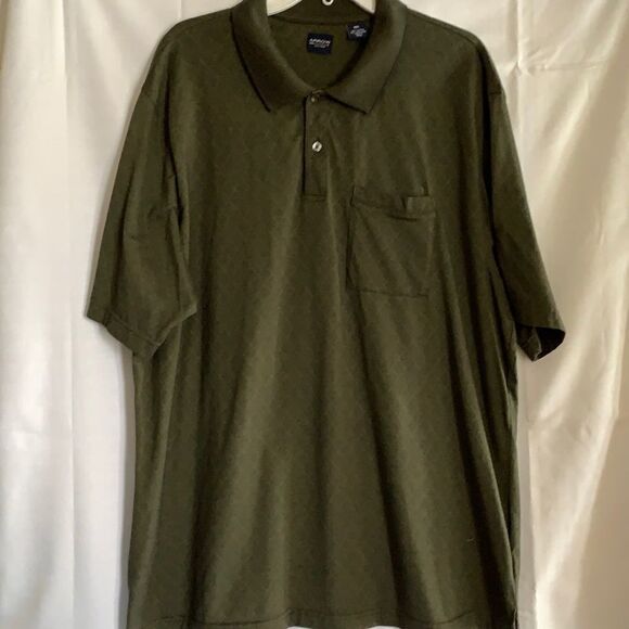 Men’s Arrow XXL Polo Shirt in Green and Black mix - Picture 1 of 7